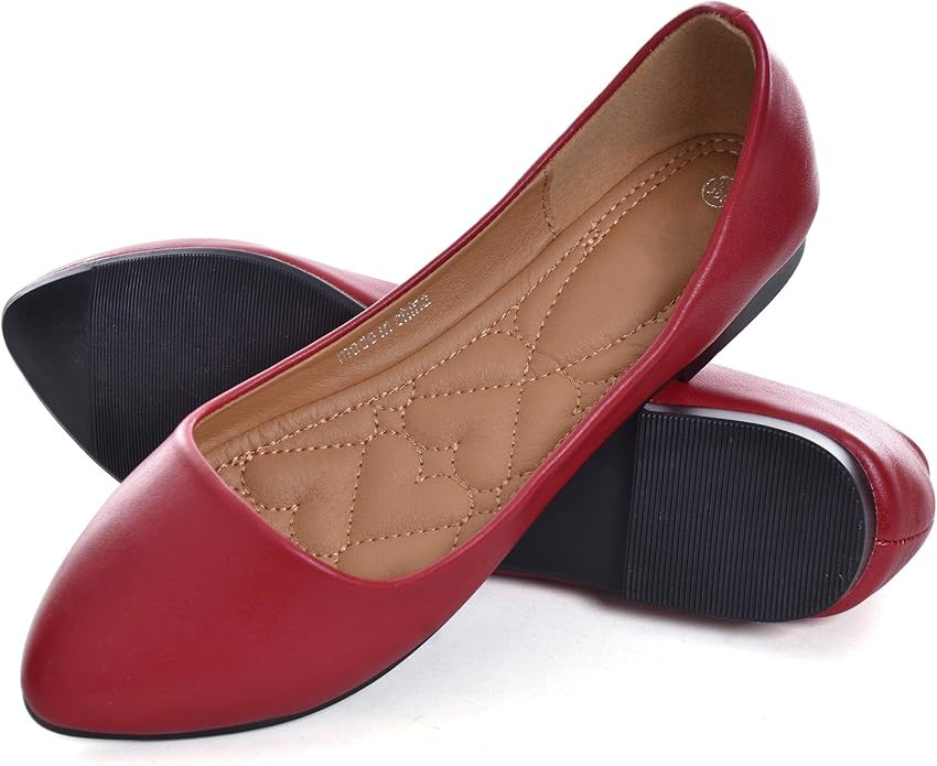 Dear Time Women Buckle Ballet Flat Shoes Square Toe Loafers Comfortable Wedding Shoes for Girls | Amazon (US)