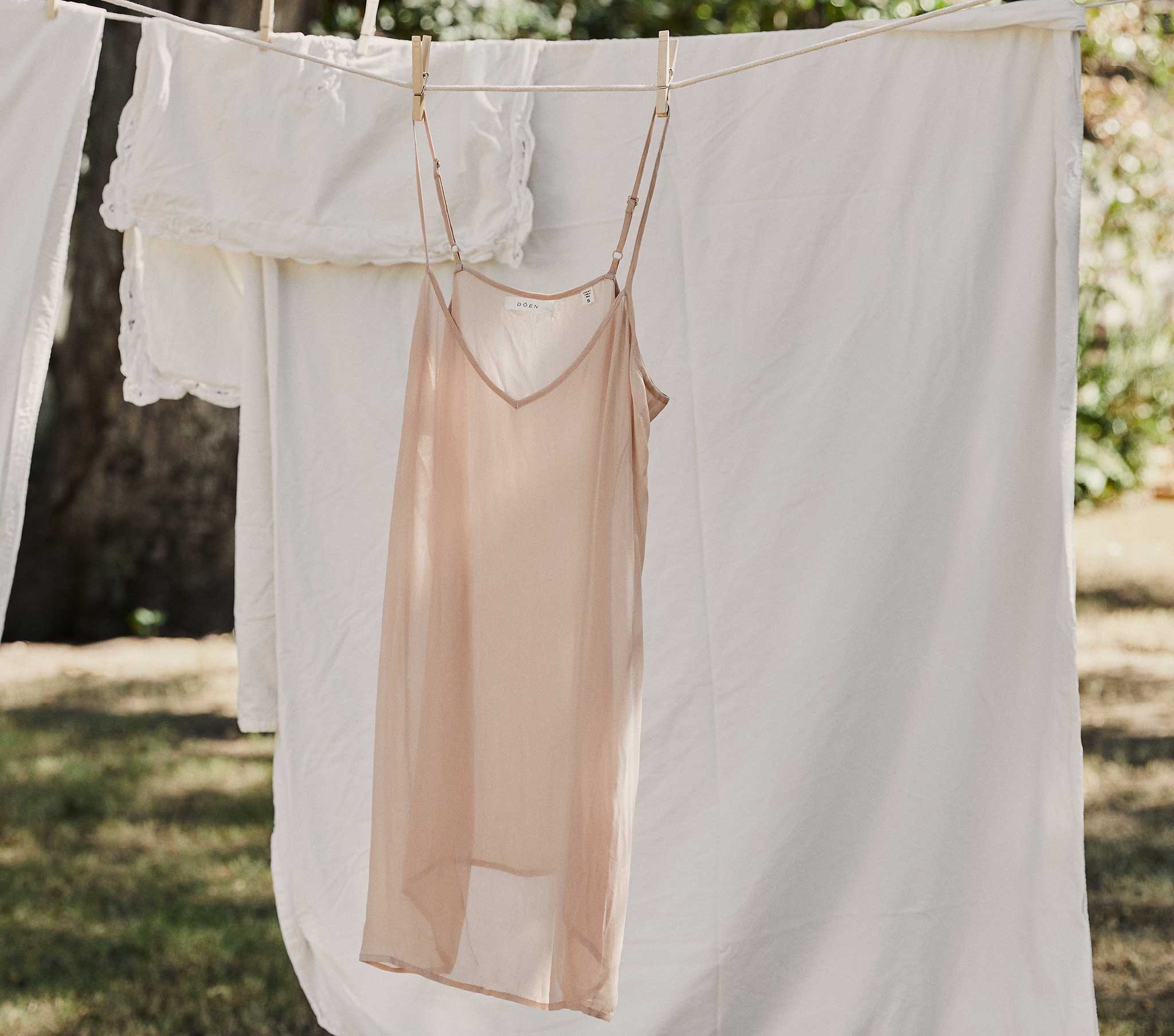 Short Deep V-Neck Slip - Conch | D\u00d4EN | DOEN