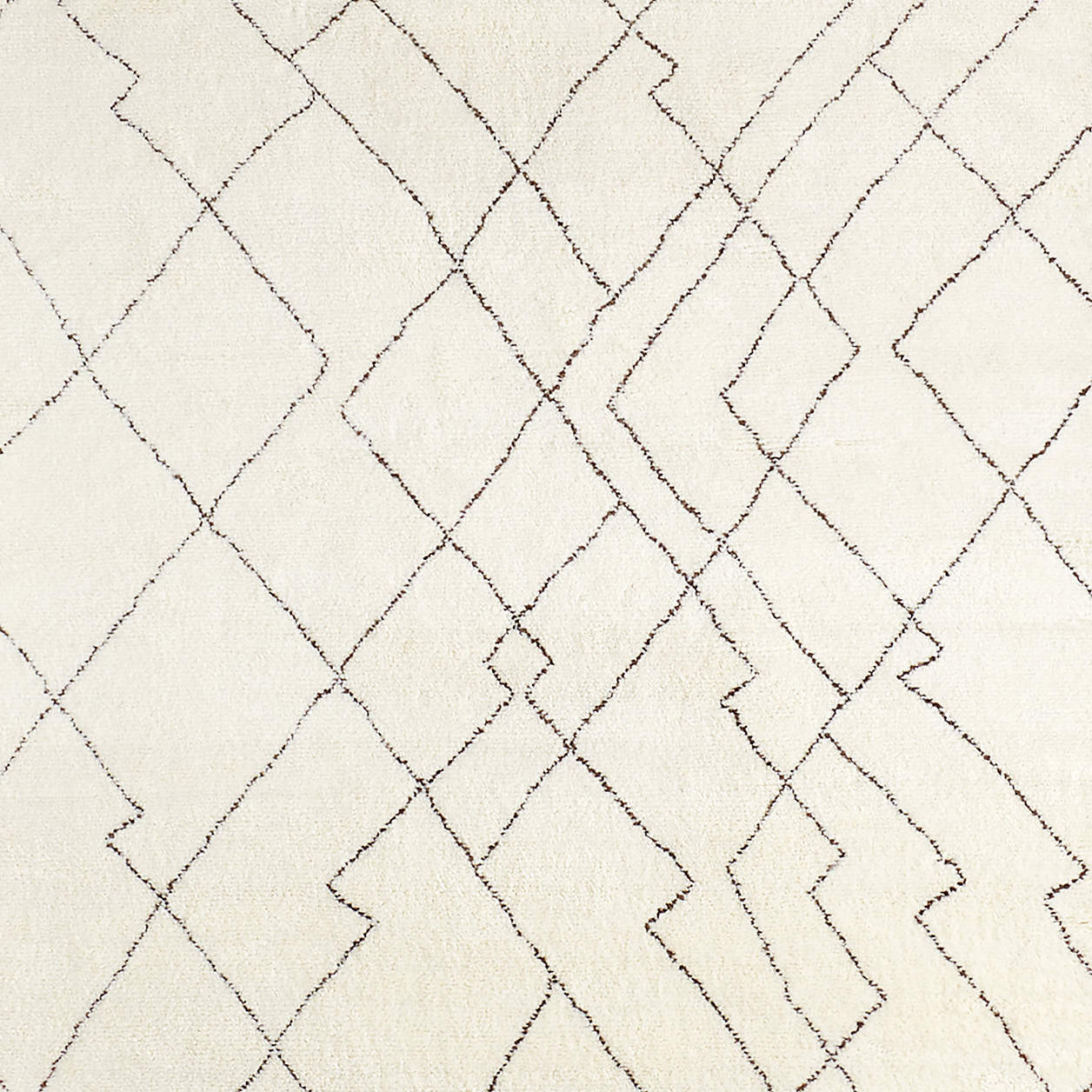 Tangier Wool Hand-Knotted Silver Handwoven Area Rug 12'x15' + Reviews | Crate & Barrel | Crate & Barrel