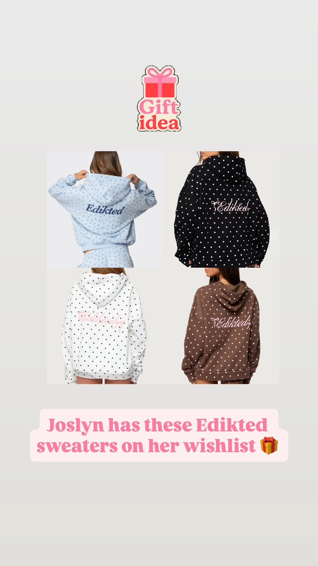 Girls sweaters edikted #girlschristmasideas #teengirlchristmas 

#LTKHoliday #LTKSaleAlert #LTKGiftGuide