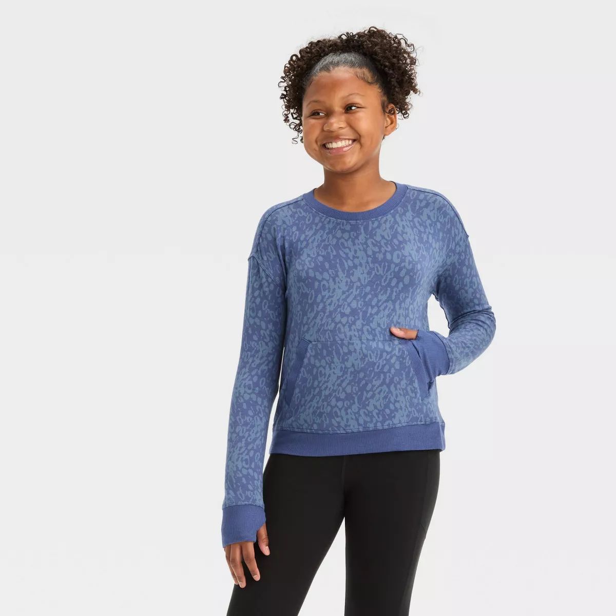 Girls' Cozy Soft Crewneck Sweatshirt - All In Motion™ | Target