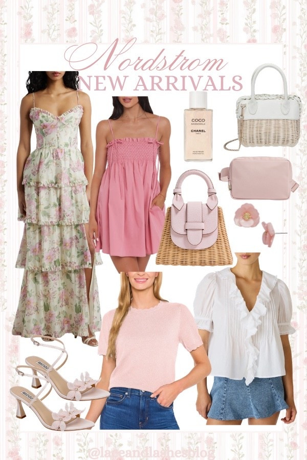 Nordstrom spring new arrivals! 
Spring dress, straw bag, spring handbag 

#LTKootd #LTKSaleAlert #LTKSeasonal