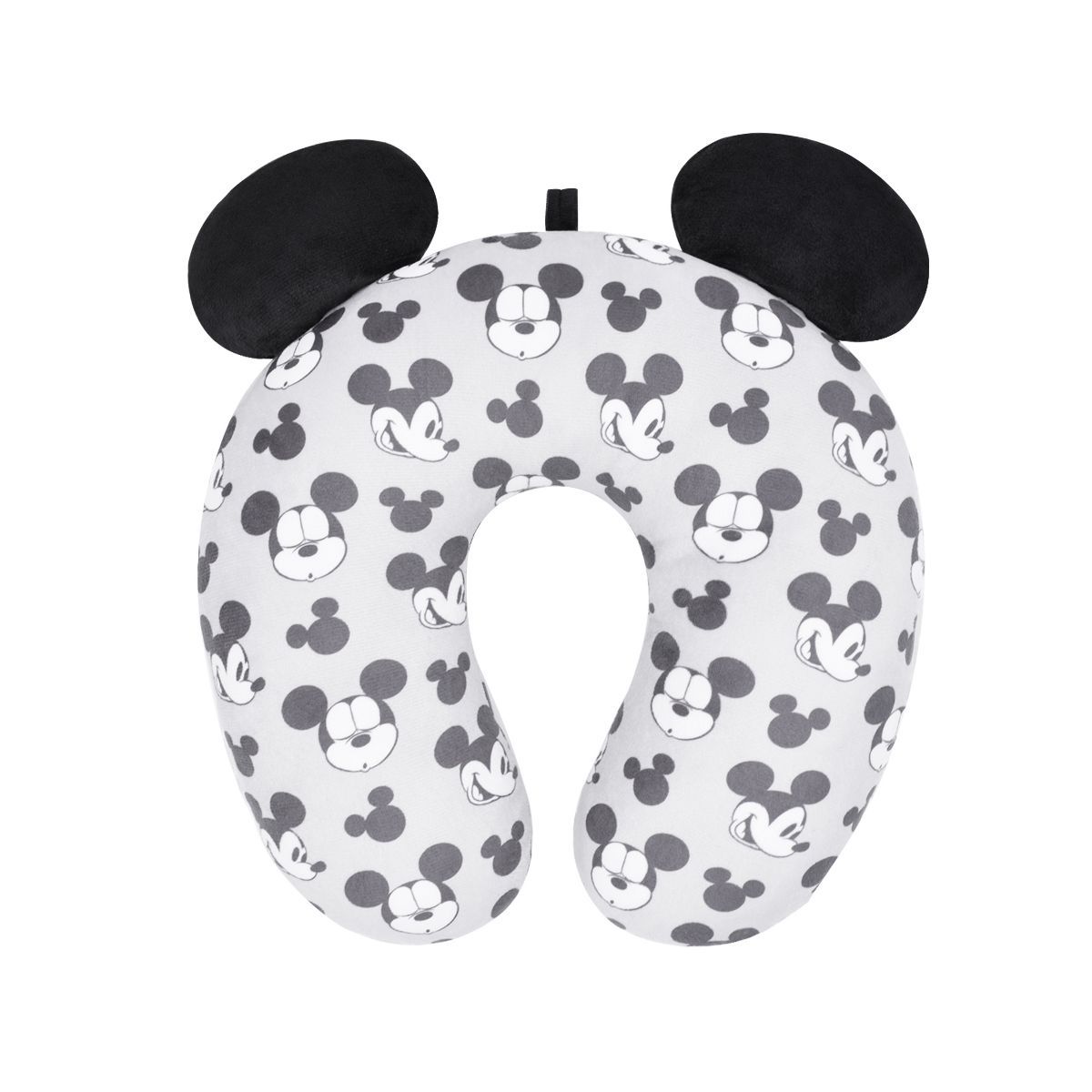 Ful Disney Mickey Mouse Faces and Icons Portable Travel Neck Pillow, Grey | Target