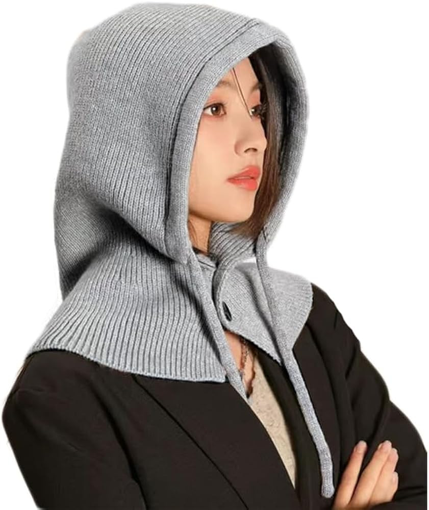 XYX Winter Warm Elastic Soft Ear Protection Knitted Ski Hats Balaclava Cover Ears Beanie Hat | Amazon (US)