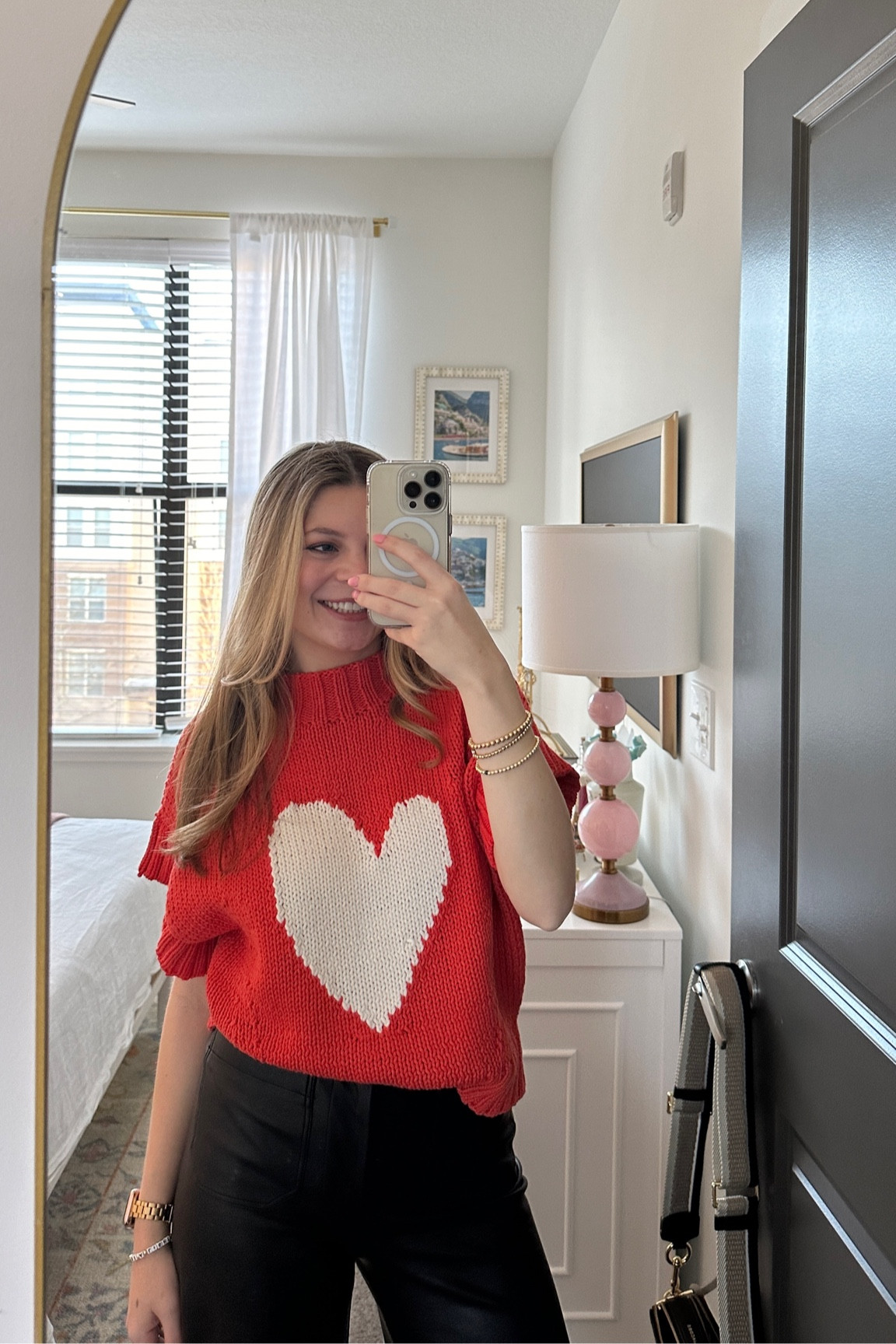 Valentine’s Day ootd! 🫶🏼💌 loving this cozy sweater from anthro 

#LTKworkwear