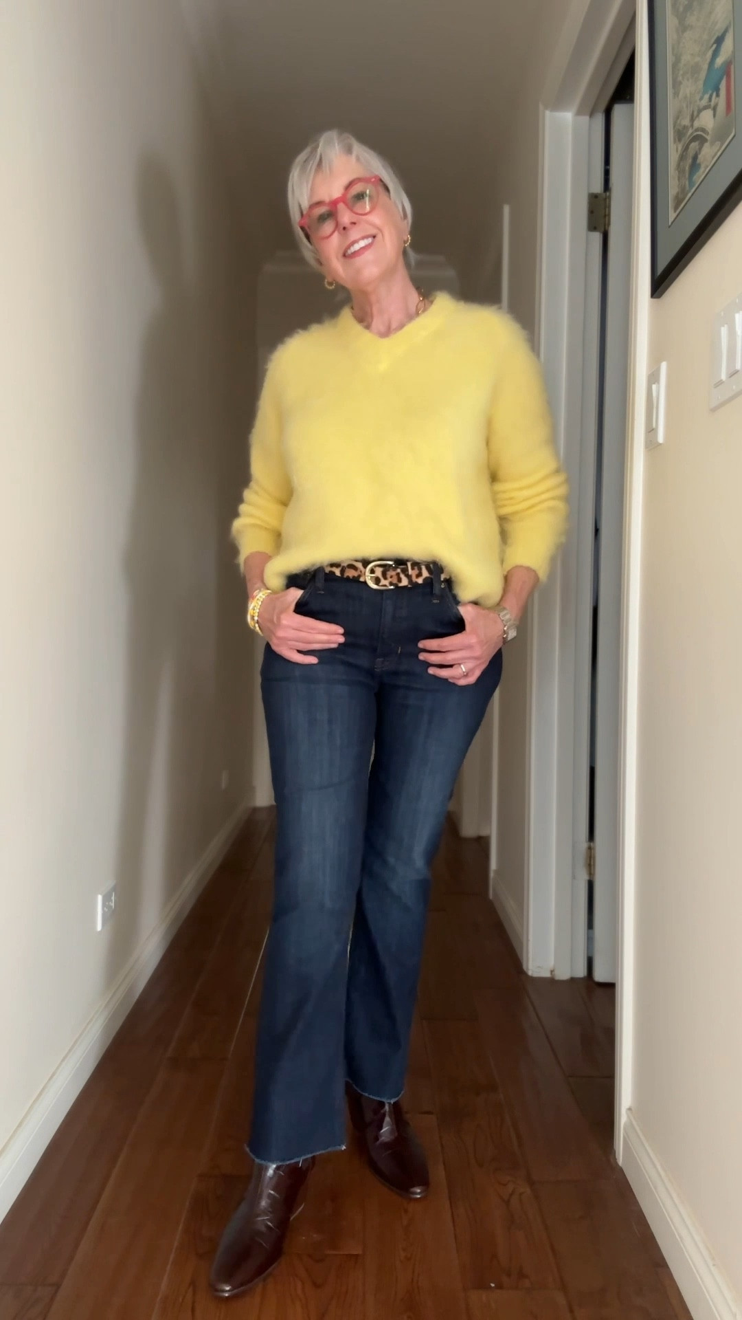 I love a fuzzy sweater! This one is so cute & 40% off for a limited time. Jeans, boots & belt also on sale. 

I’m 5’1” tall, wearing XS in the sweater, 27 in the jeans  

#LTKsalealert #LTKCyberWeek #LTKover40