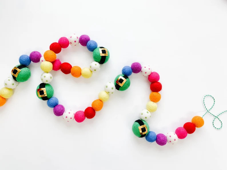 Lucky Charmed Felt Ball Garland Bunting Banner  St. | Etsy | Etsy (US)