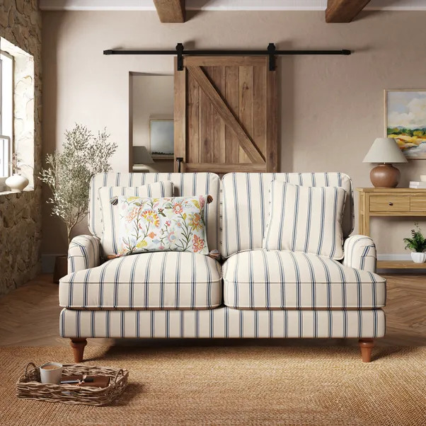 Beatrice II Folkstone Stripe 2 Seater Sofa | Dunelm