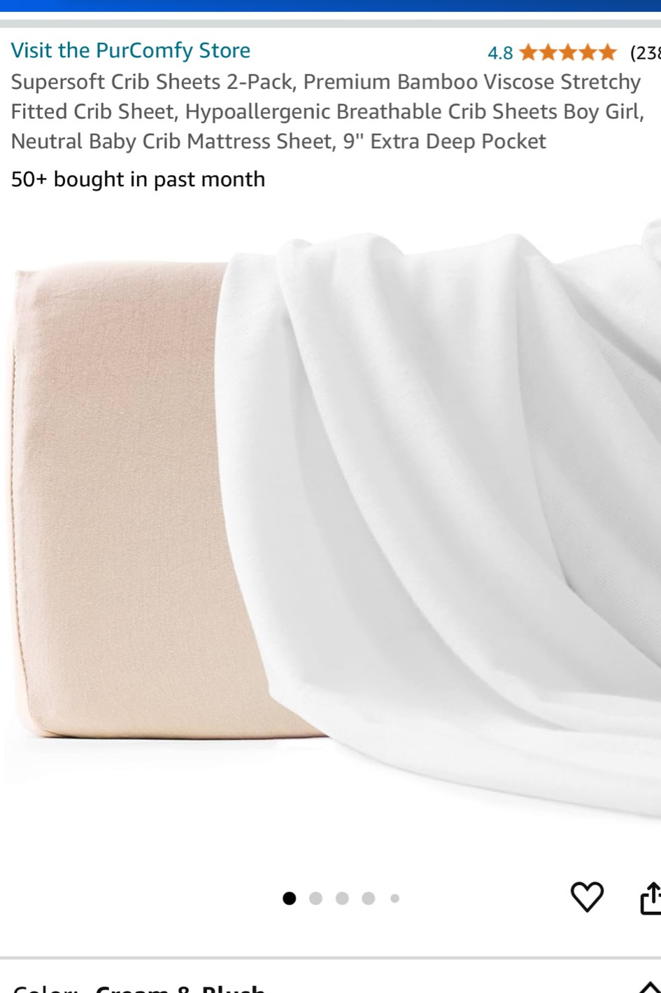 Our favorite bamboo crib sheets! We originally used the Newton muslin sheets, but they irritated my baby’s skin! 

#LTKBump #LTKBaby #LTKxPrimeDay
