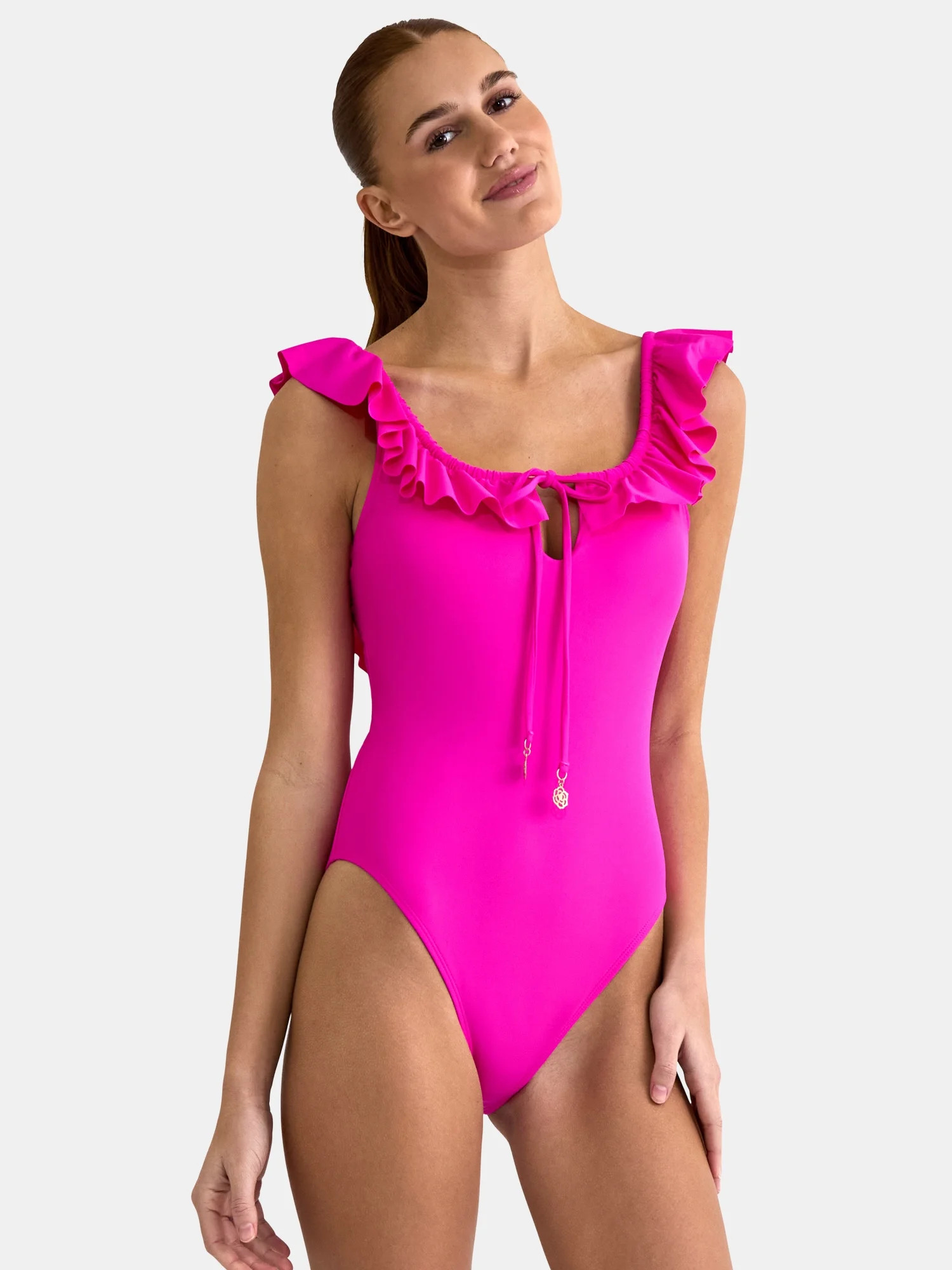 Jessica Simpson Women’s Ruffle One Piece Swimsuit, Sizes XS-XXL | Walmart (US)