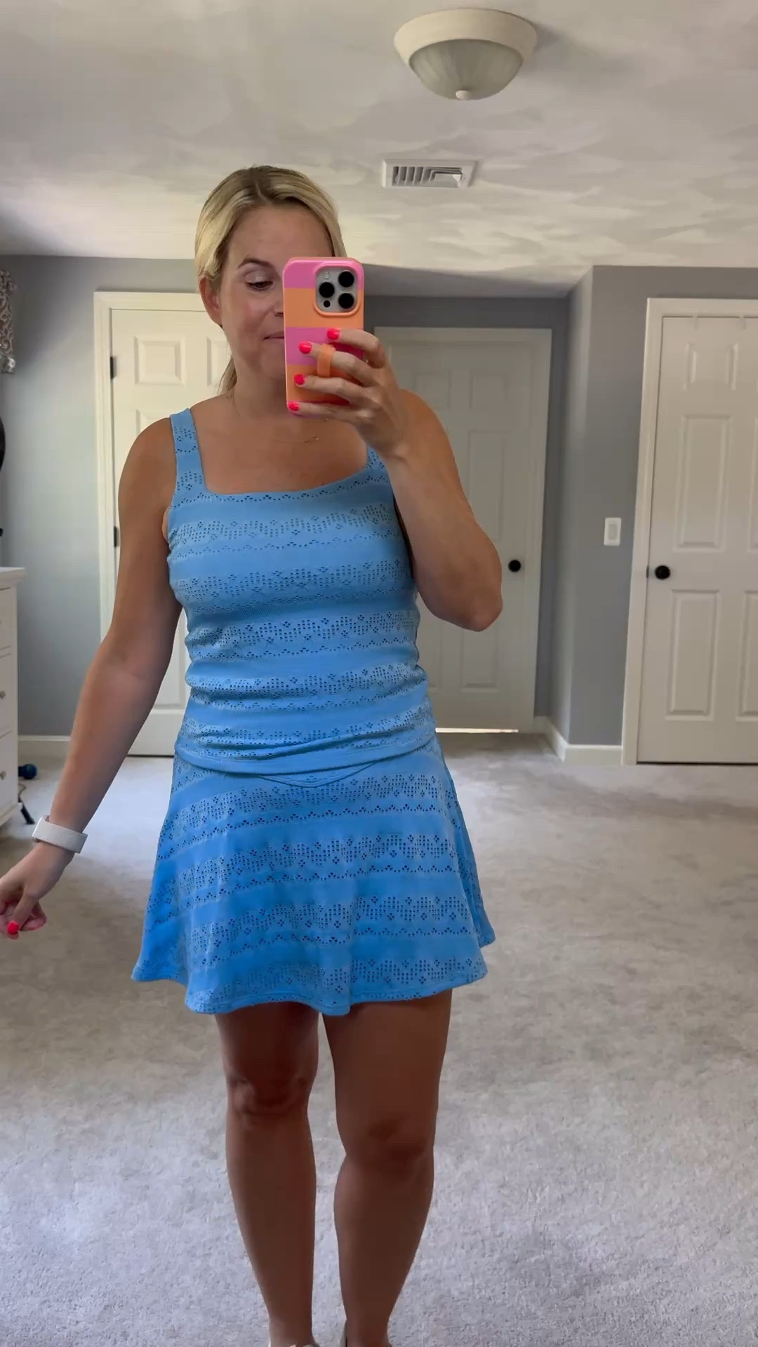 @Target target activewear, matching active set, matching skirt set, petite active set, eyelet active skirt, white sneakers from reef. Small in both

#LTKootd #LTKPetite #LTKActive