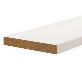 Builders Choice 1/2 in. x 1-1/2 in. x 8 ft. Primed E2E MDF Board F36012208 - The Home Depot | The Home Depot