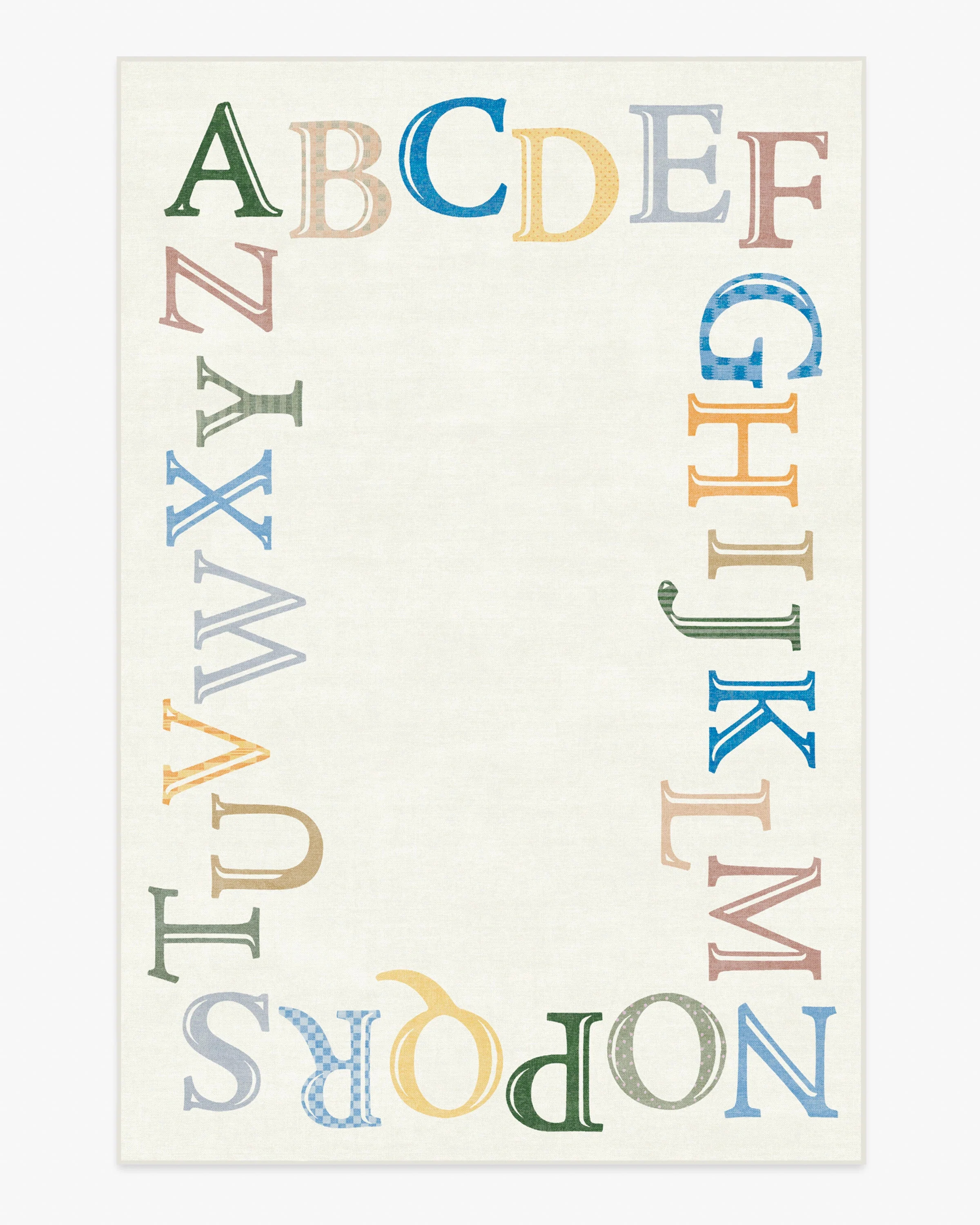 Easy as ABC Multicolor Rug | Ruggable US | Ruggable