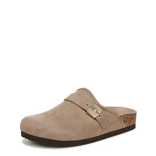 Dr. Scholl's Womens Louis Iconic Clog Mule Mocha Taupe Microfiber 7.5 M | Amazon (US)