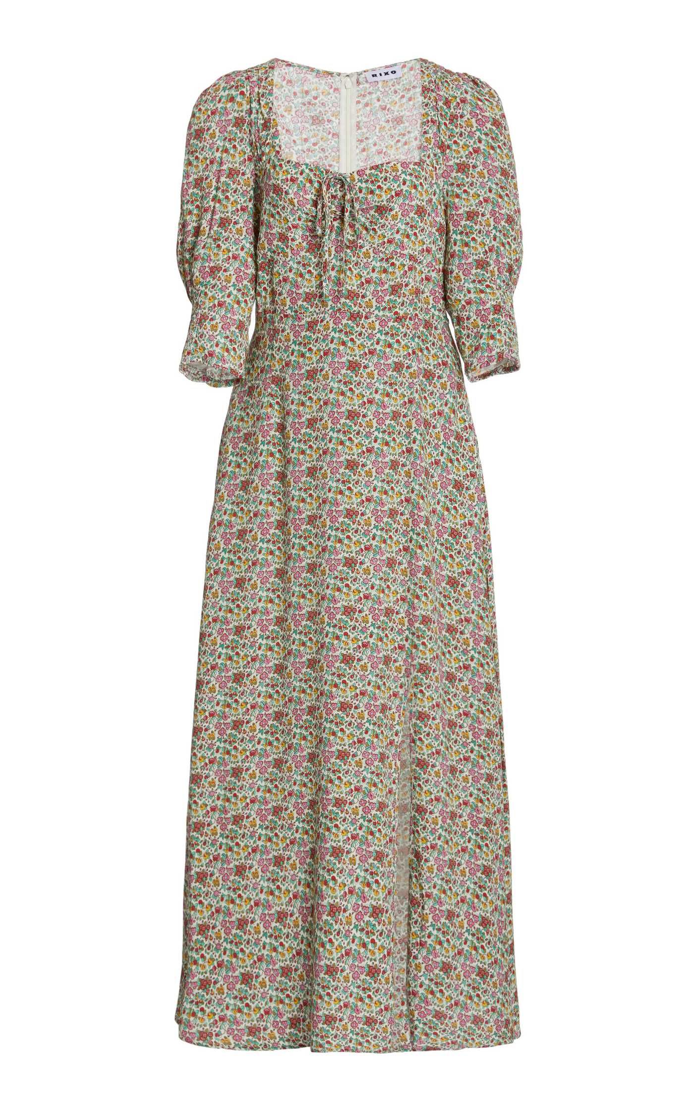 Naomi Floral Crepe Midi Dress | Moda Operandi (Global)