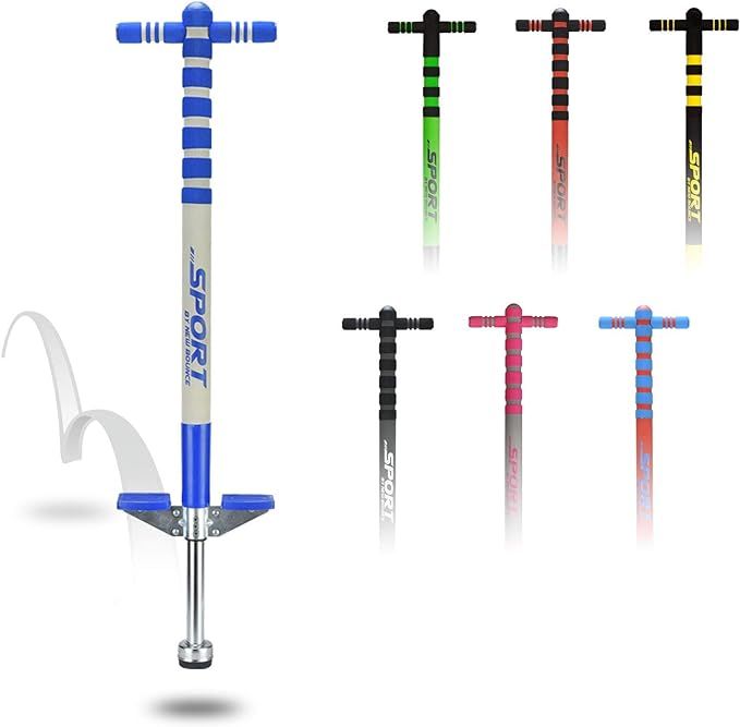 New Bounce Pogo Stick for Kids - Pogo Sticks, 40 to 80 Lbs - Sport Edition, Quality, Easy Grip, P... | Amazon (US)