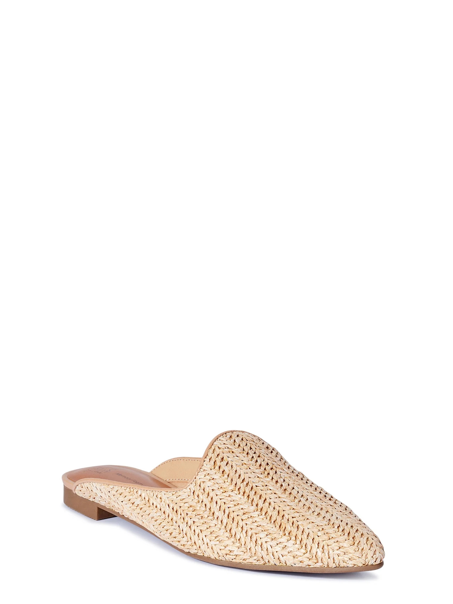 Time and Tru Women's Woven Mules, Medium & Wide Width | Walmart (US)