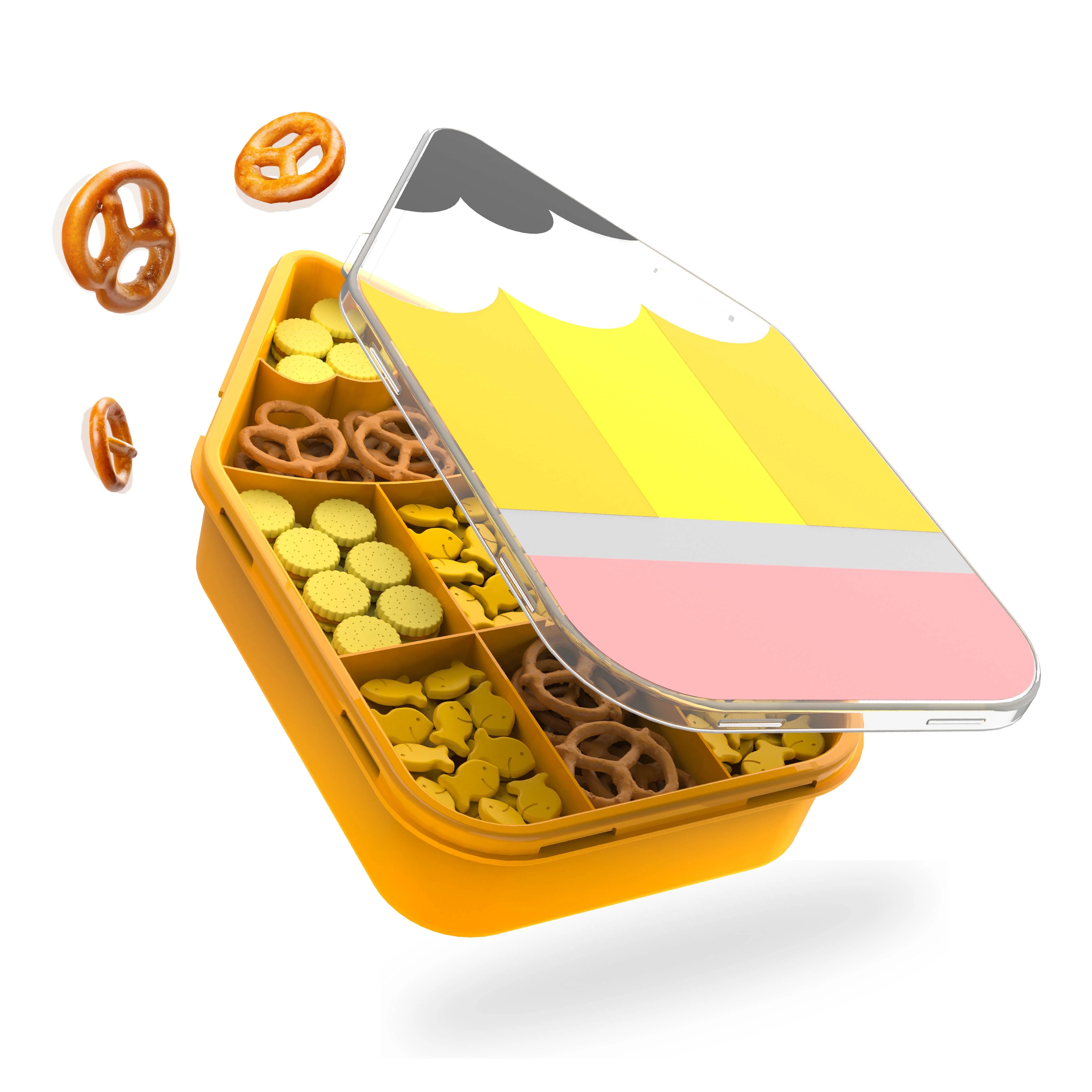 COOK WITH COLOR Snack Box Container for Kids Lunch Box Snackle Box, Pencil shape, 8 grid | Walmart (US)