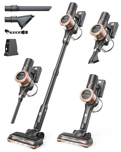 MIUZZY 48Kpa Cordless Vacuum Cleaner, 60 Mins Max Runtime, 4000mAh Large Batteries, Anti Hair Wrap Stick Vacuum, Vacuum Cleaners for Home, Pet Hair, Hard Floors and Carpets, Cars | Amazon (US)