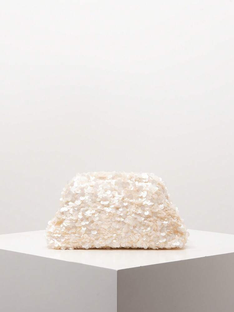 Glittery clutch bag  | SHEIN