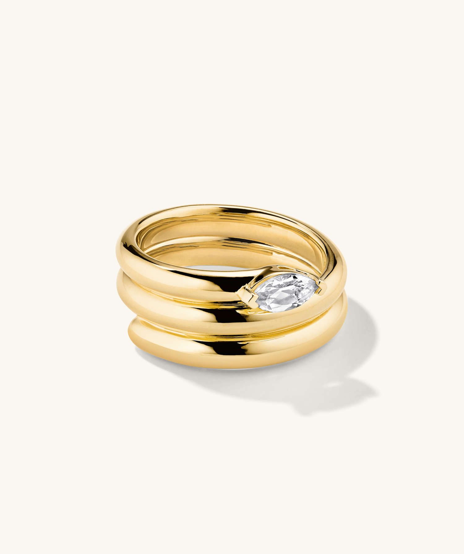 Boa Gemstone Coil Ring | Mejuri (Global)