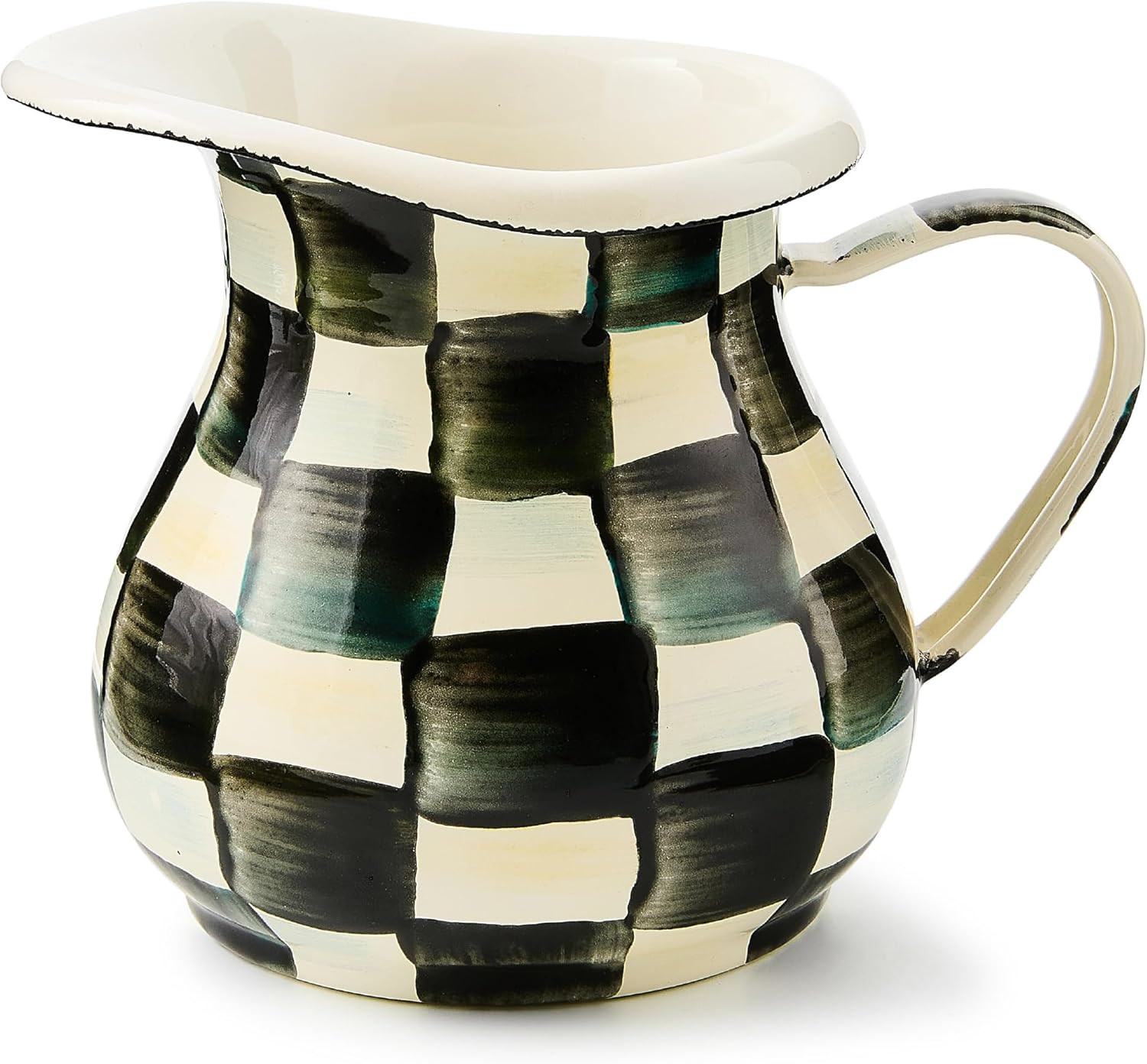 MACKENZIE-CHILDS Enamel Creamer, Creamer Dispenser with Pour Spout, Kitchen Enamelware, 14-Ounce ... | Amazon (US)