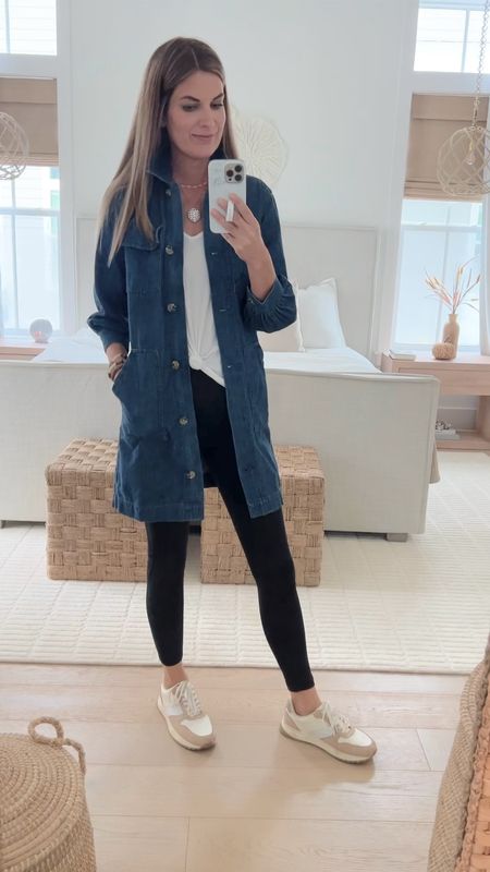 Denim jackets and fashion sneakers I love from Walmart. This is actually a belted dress.  

#LTKshoecrush #LTKfitness #LTKunder50