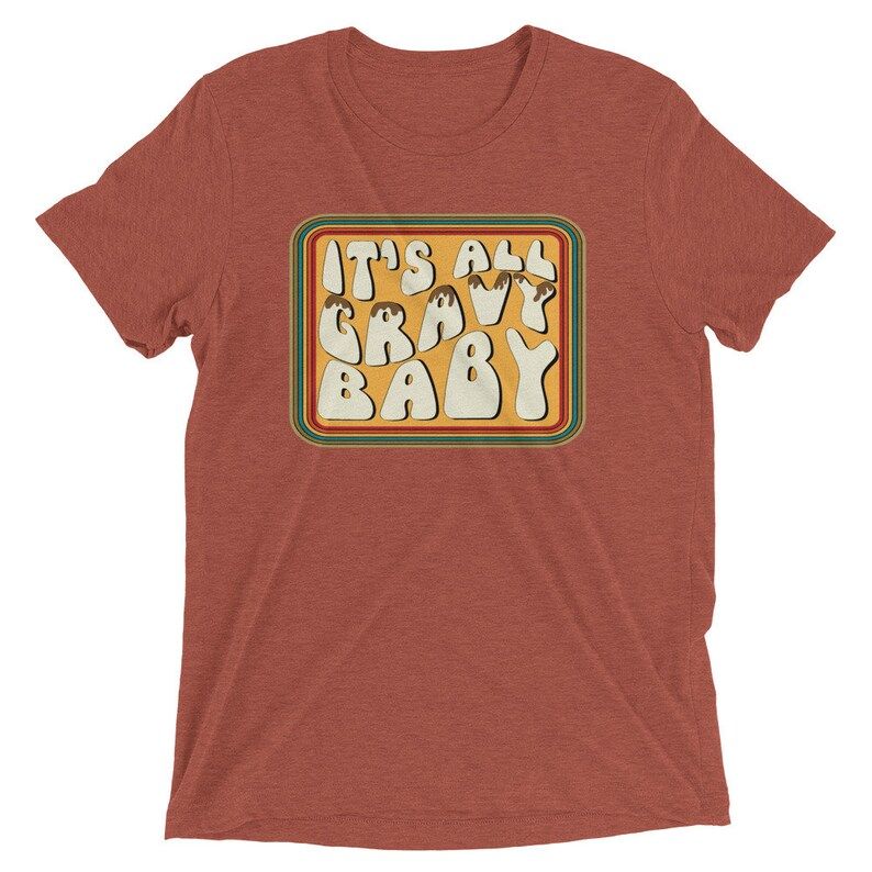 It's All Gravy Baby Retro 70's Style Thanksgiving Graphic Tee | Etsy (US)