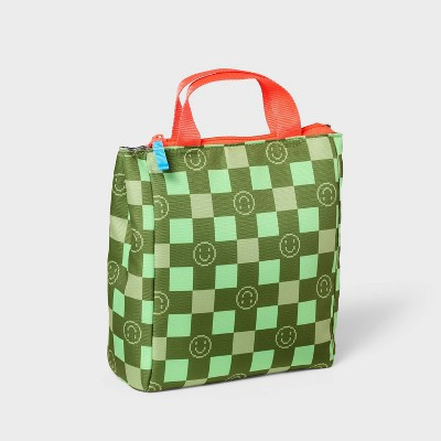 Kids' Lunch Bag Smiley Face - Cat & Jack™️: Zipper Closure, Polyester Material | Target