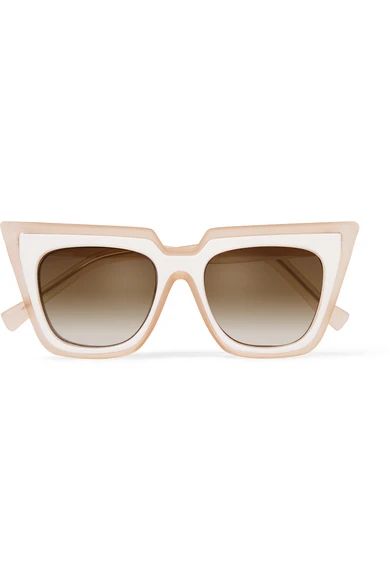 + Le Specs Luxe Sonnenbrille mit Cat-Eye-Rahmen aus mattem Azetat | NET-A-PORTER (UK & EU)