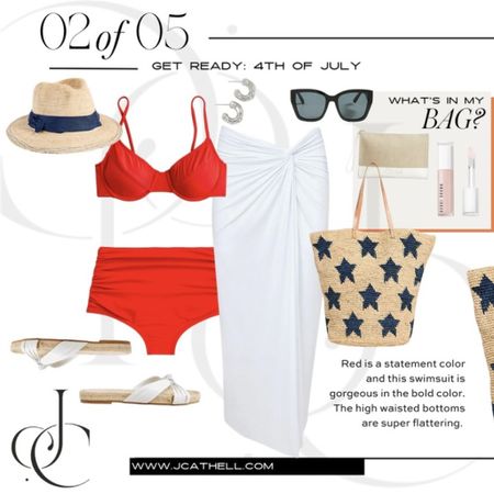 This red J. Crew bikini is the perfect suit for this star tote from Shopbop!

#LTKstyletip #LTKSeasonal #LTKshoecrush