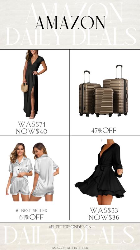 Sale alert
Luggage
Dress
Silk Pj set 

#LTKsalealert #LTKstyletip