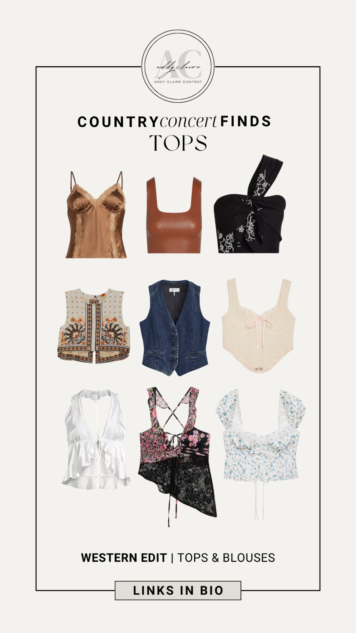 Country Concert Outfit Ideas for Summer- Tops Edit
Country concert outfit summer/ Festival outfit ideas/ summer mini dress/ Country concert outfit/ country concert outfit ideas/ country concert fits/ Morgan wallen concert outfit/ Zach Bryan concert outfit, Luke combs concert outfit/ Riley green concert outfit/ gameday tops/ Gameday outfit

#LTKStyleTip #LTKSeasonal #LTKSaleAlert