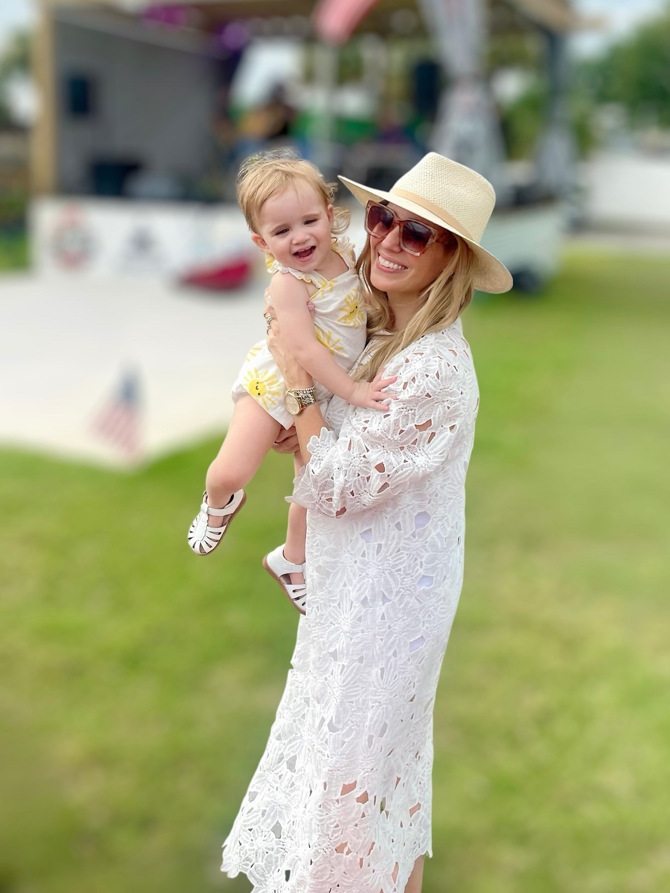 🤍 Use code PREPPYREBEL for 10% off your Melinda Maria jewelry! ✨✨

All white, all right! This dreamy embroidered lace midi dress is a summer standout—perfect for beach strolls, boardwalk brunches, and live music with my little sunshine ☀️👒 I paired it with raffia shell sandals and my go-to sunhat for an easy coastal look. The dress runs TTS and is unlined but I added a slip & floral eyelet detailing  steals the show! 🌼🌴

📦 Linked the exact dress + similar styles
👡 Wearing raffia shell sandals l
🕶️ Melinda Maria gold jewelry (10% off with PREPPYREBEL)

#beachstyle #summeroutfit #coastalstyle #mommyandme #whiteonwhite #amazonfinds #MelindaMaria #PREPPYREBEL #LTKsummer #LTKfamily #LTKbaby #LTKunder50


#LTKOver40 #LTKFindsUnder50 #LTKFindsUnder100

#LTKFindsUnder50 #LTKFindsUnder100 #LTKOver40

#LTKFindsUnder100 #LTKKids #LTKBaby