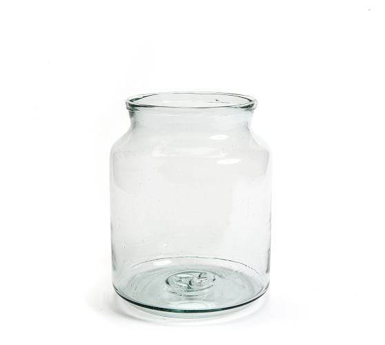 Recycled Glass Mason Jar Vases | Pottery Barn (US)