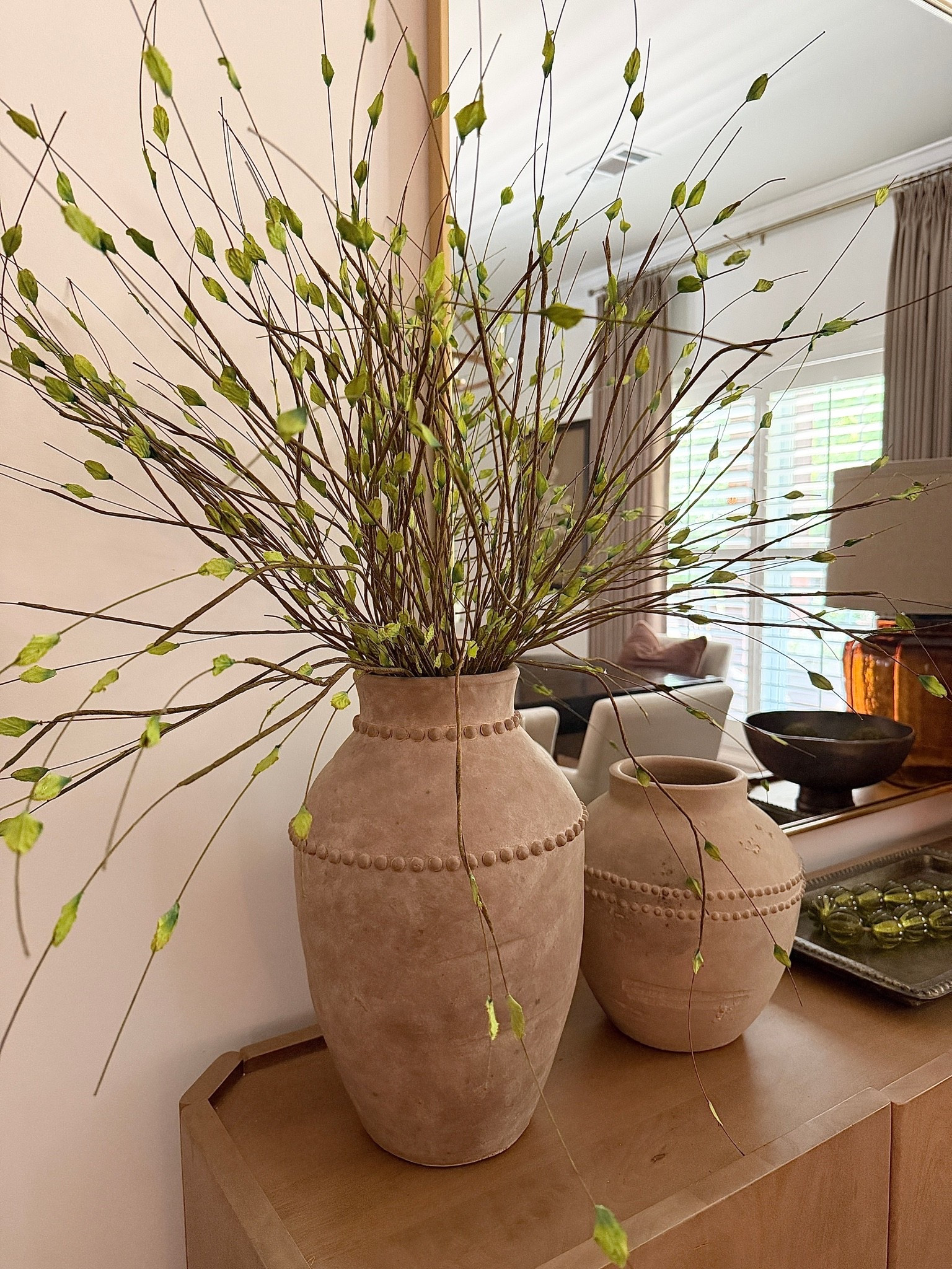 This is another stem that I’ve had for a couple of years, and I still use it throughout my home. 

I love the organic, natural look it brings. It adds beautiful texture and is perfect for creating height.
