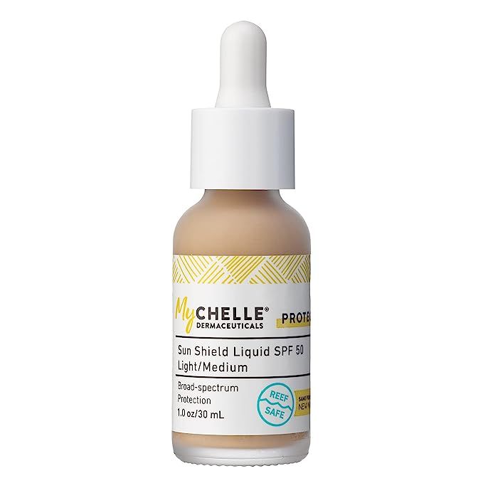 MyChelle Dermaceuticals Sun Shield Liquid SPF 50 Light/Medium, 1 Fl Oz | Amazon (US)
