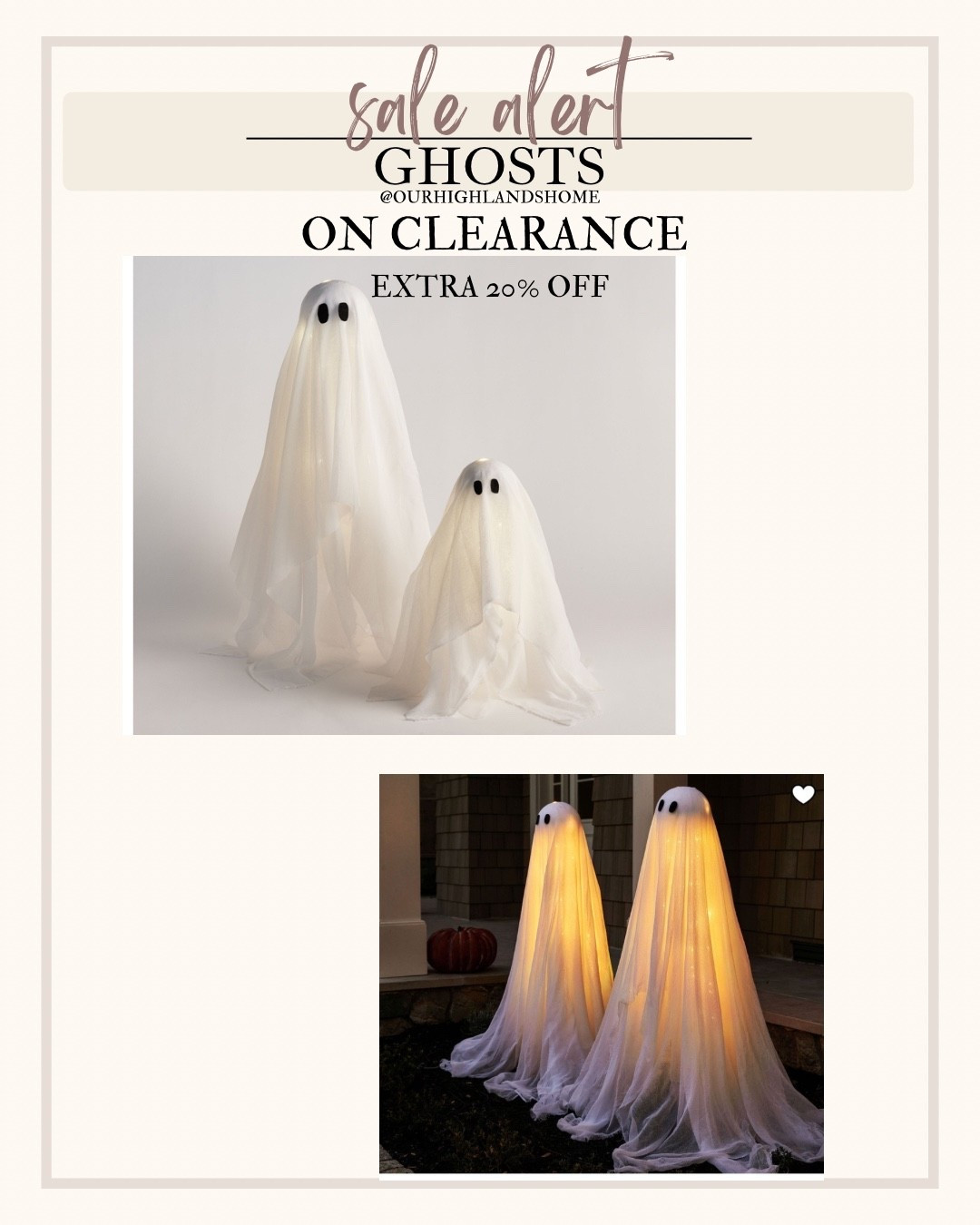 pottery barn ghosts on clearance 

#LTKSaleAlert #LTKHome #LTKSeasonal