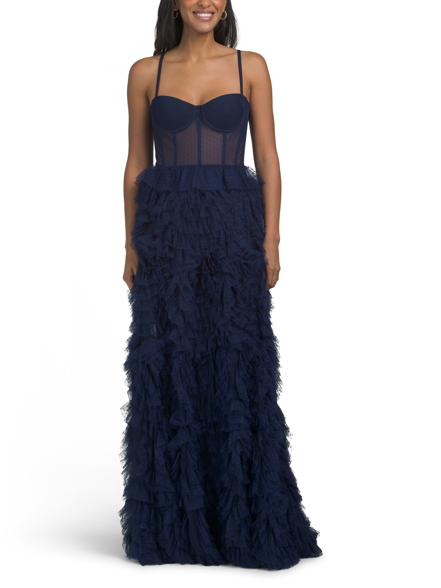 Dotted Tulle Gown | TJ Maxx