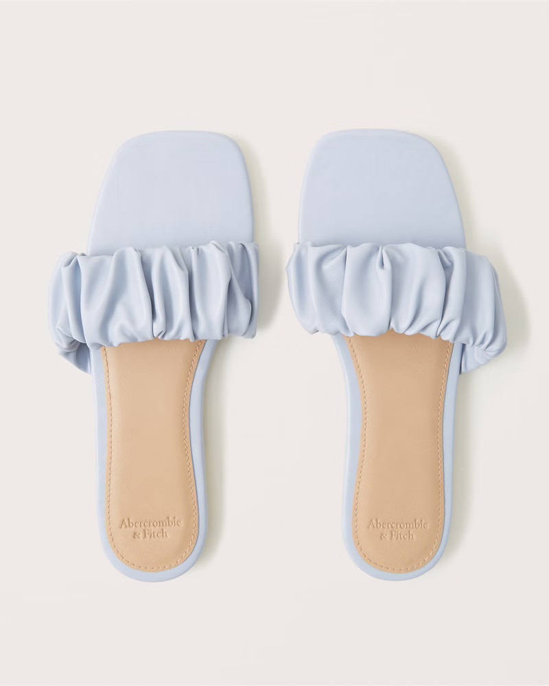 Ruched Sandals | Abercrombie & Fitch (US)