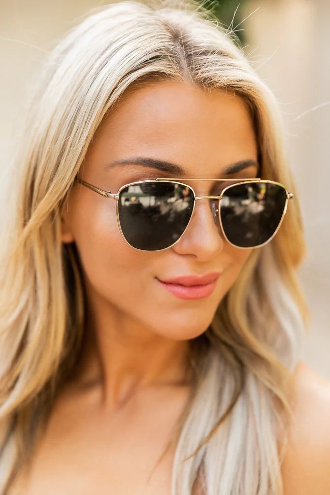 Simple Advice Aviator Sunglasses | The Pink Lily Boutique