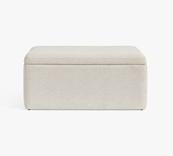 Presley Rectangular Upholstered Storage Ottoman | Pottery Barn (US)