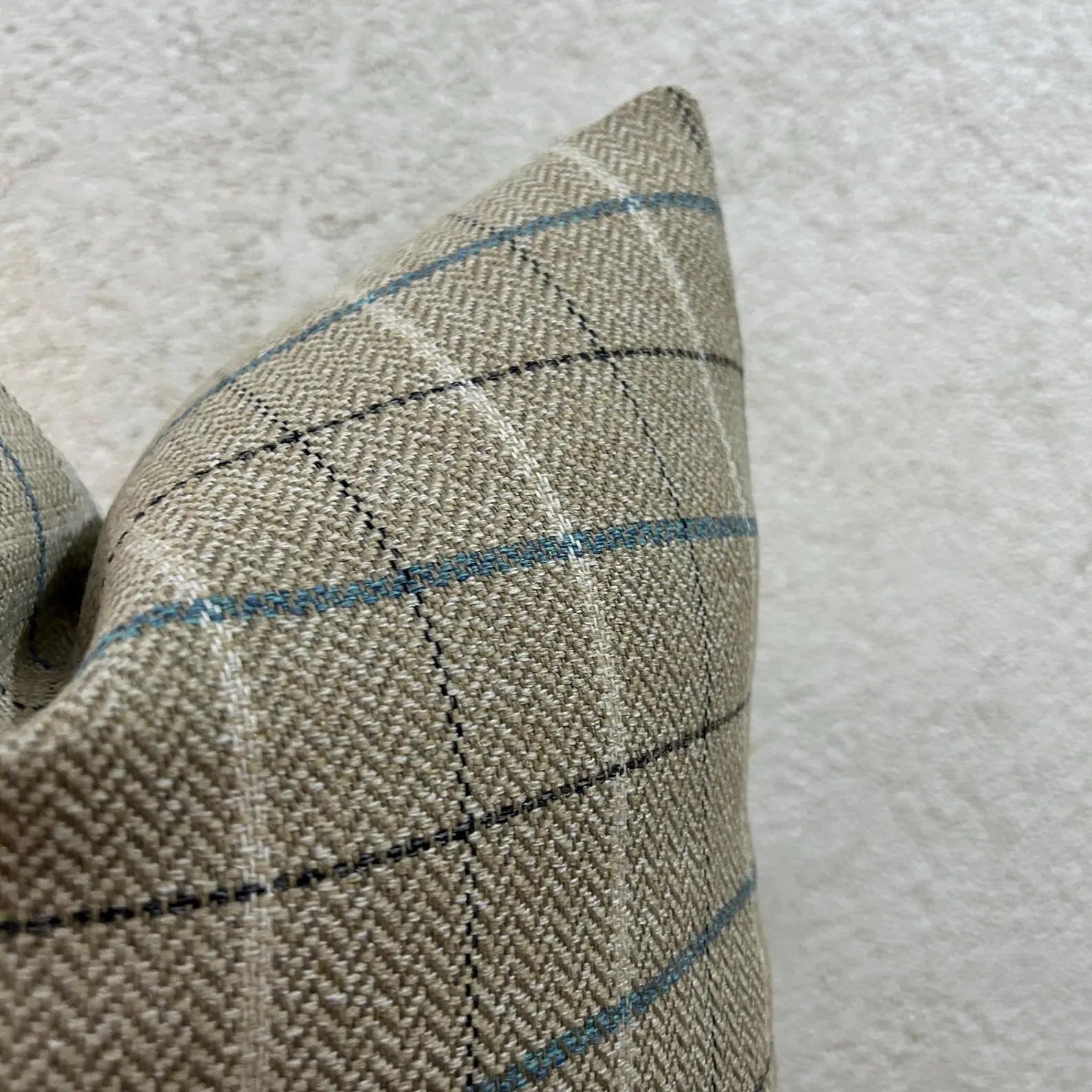 Neutral Plaid Pillow Cover, Beige Tartan Throw Pillow | Etsy (Global)