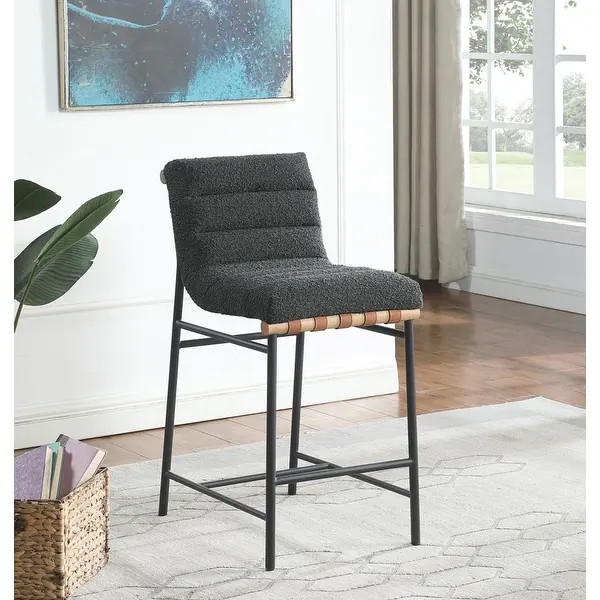 Lahni Boucle Fabric Counter Height Chair | Bed Bath & Beyond