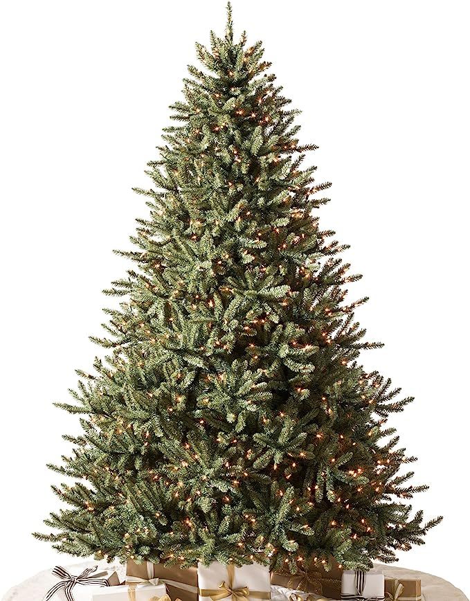 Amazon.com: Balsam Hill 7.5ft Premium Pre-lit Artificial Christmas Tree 'Traditional' Classic Blu... | Amazon (US)