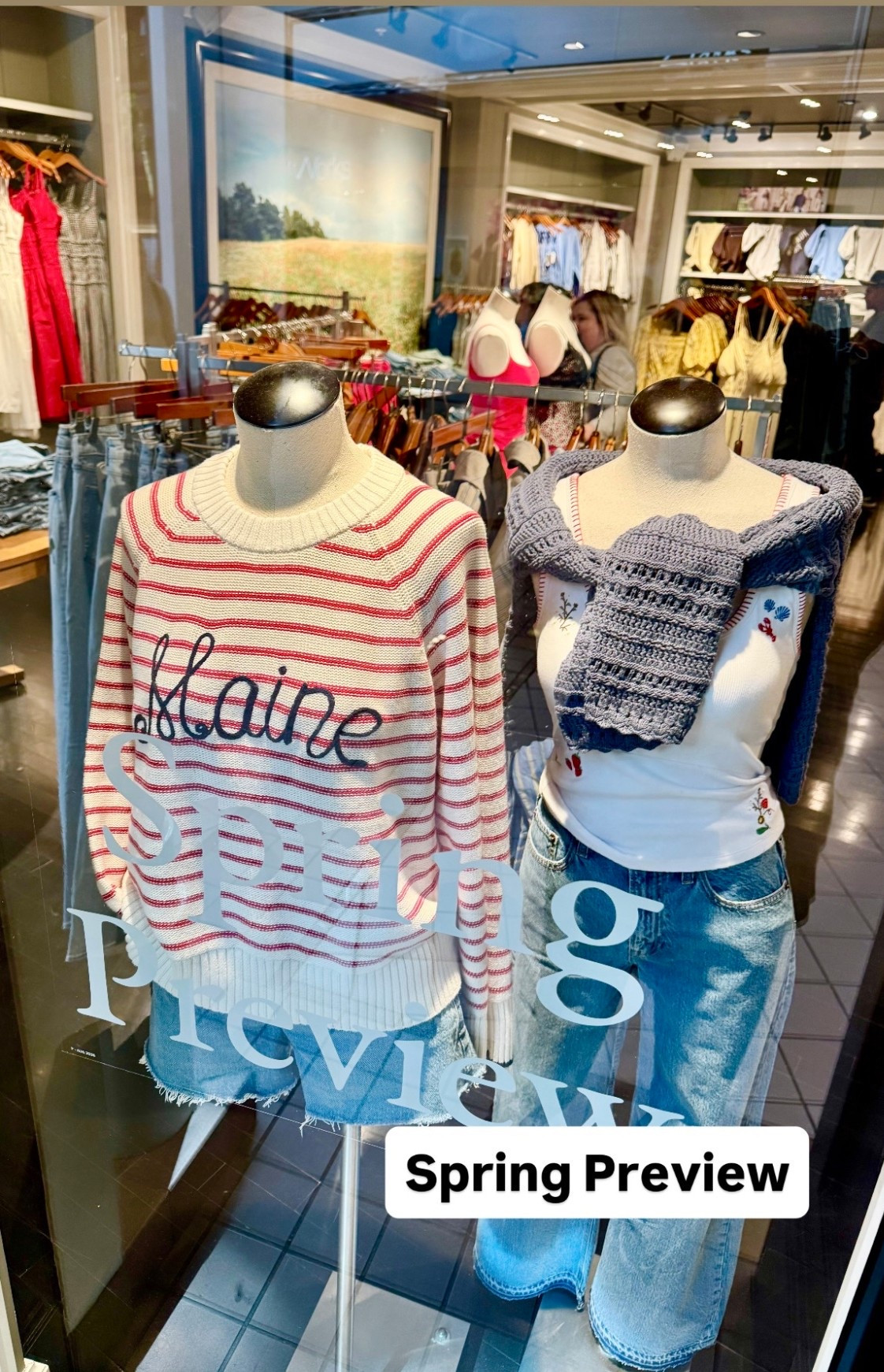 Just a few weeks until Spring! Love this Maine sweater for layering in winter and campfire nights in July! #springlooks #sweater #preppy #skirt #springoutfit #ootd 

#LTKSpringSale #LTKTravel #LTKOver40