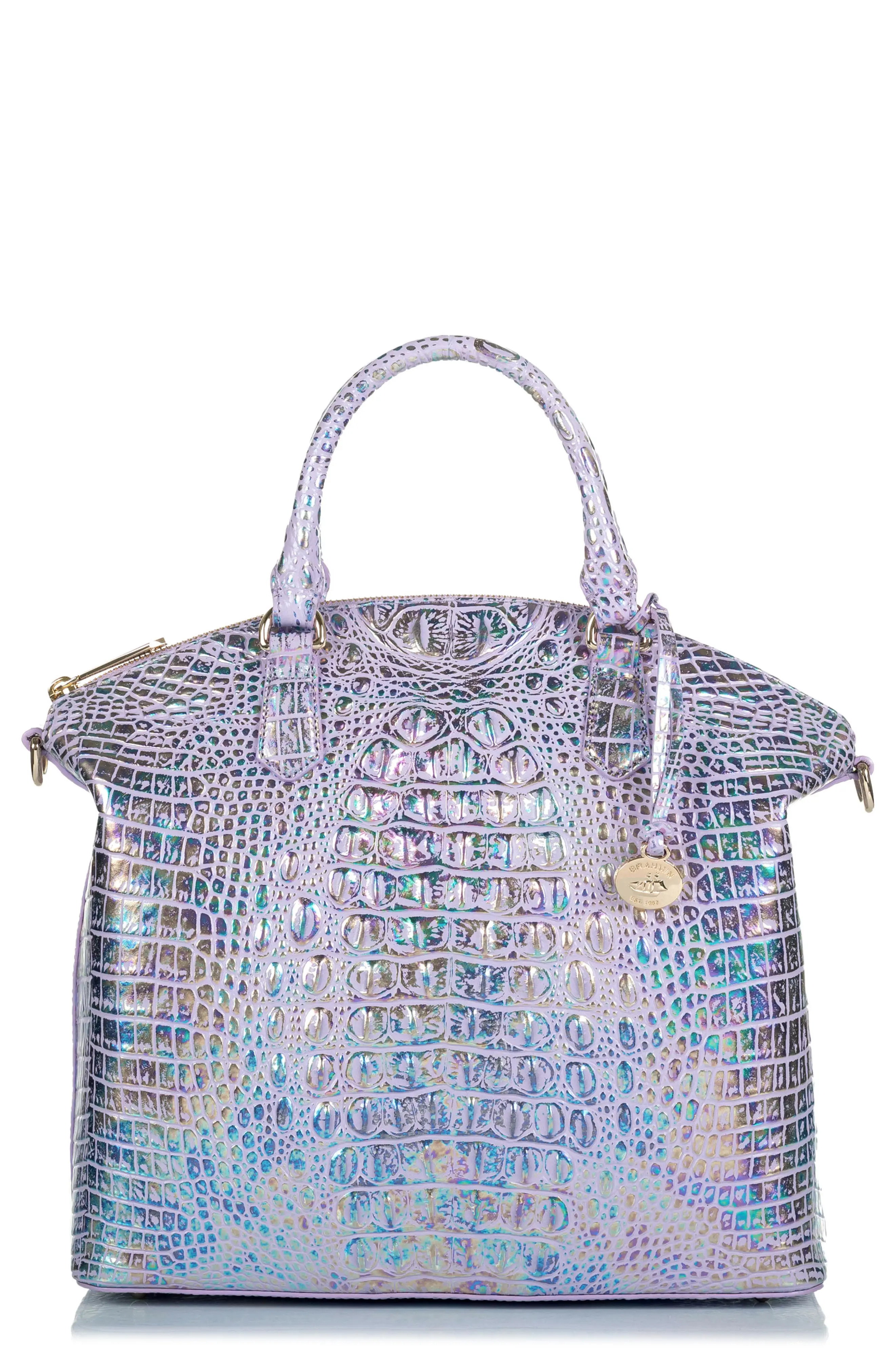 Brahmin 'Melbourne - Large Duxbury' Satchel in Violet Wonderland at Nordstrom | Nordstrom