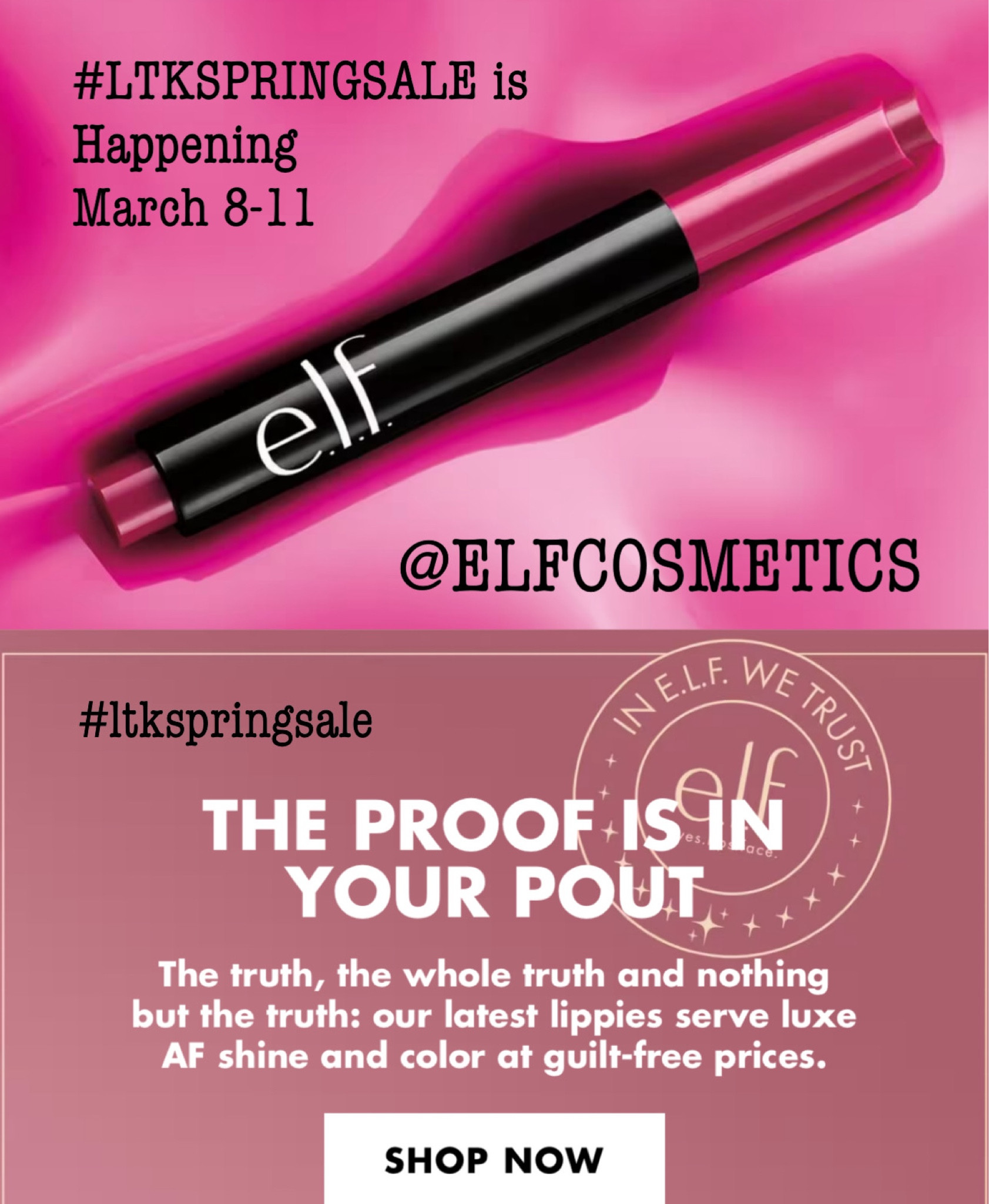 



https://liketk.it/4yNxD

#LTKbeauty #LTKfindsunder50 #LTKSpringSale