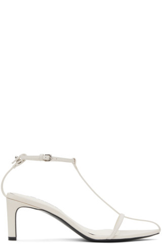 Jil Sander - Off-White High Heeled Sandals | SSENSE