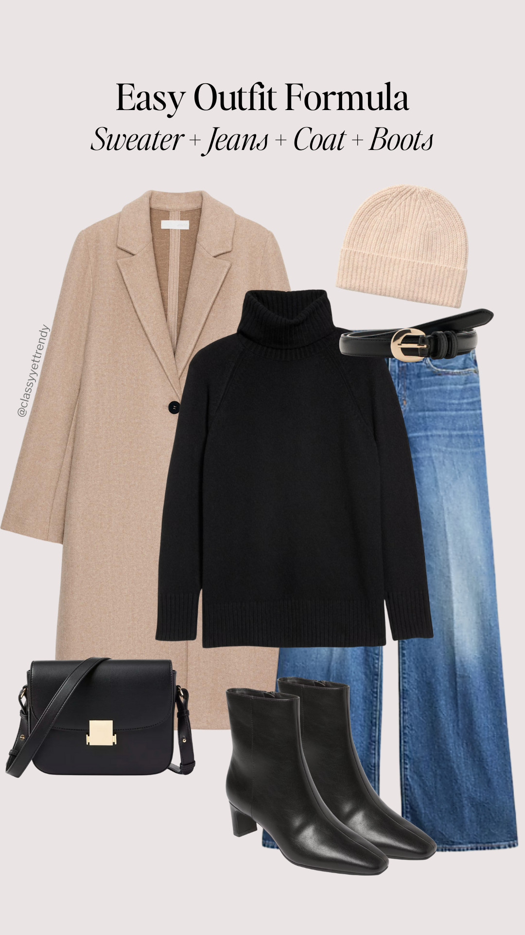 6 outfits using the Easy Outfit Formula: Sweater + Coat + Jeans + Boots  ✔️ Use this outfit formula to get dressed quickly 👏  Build your outfits effortlessly so you can get ready and head out the door in no time! 

how to style, winter outfit, elevated casual outfit, workwear, smart casual

#stylehacks #stylingtips #howtostyle #outfitreel #founditonamazon  

 